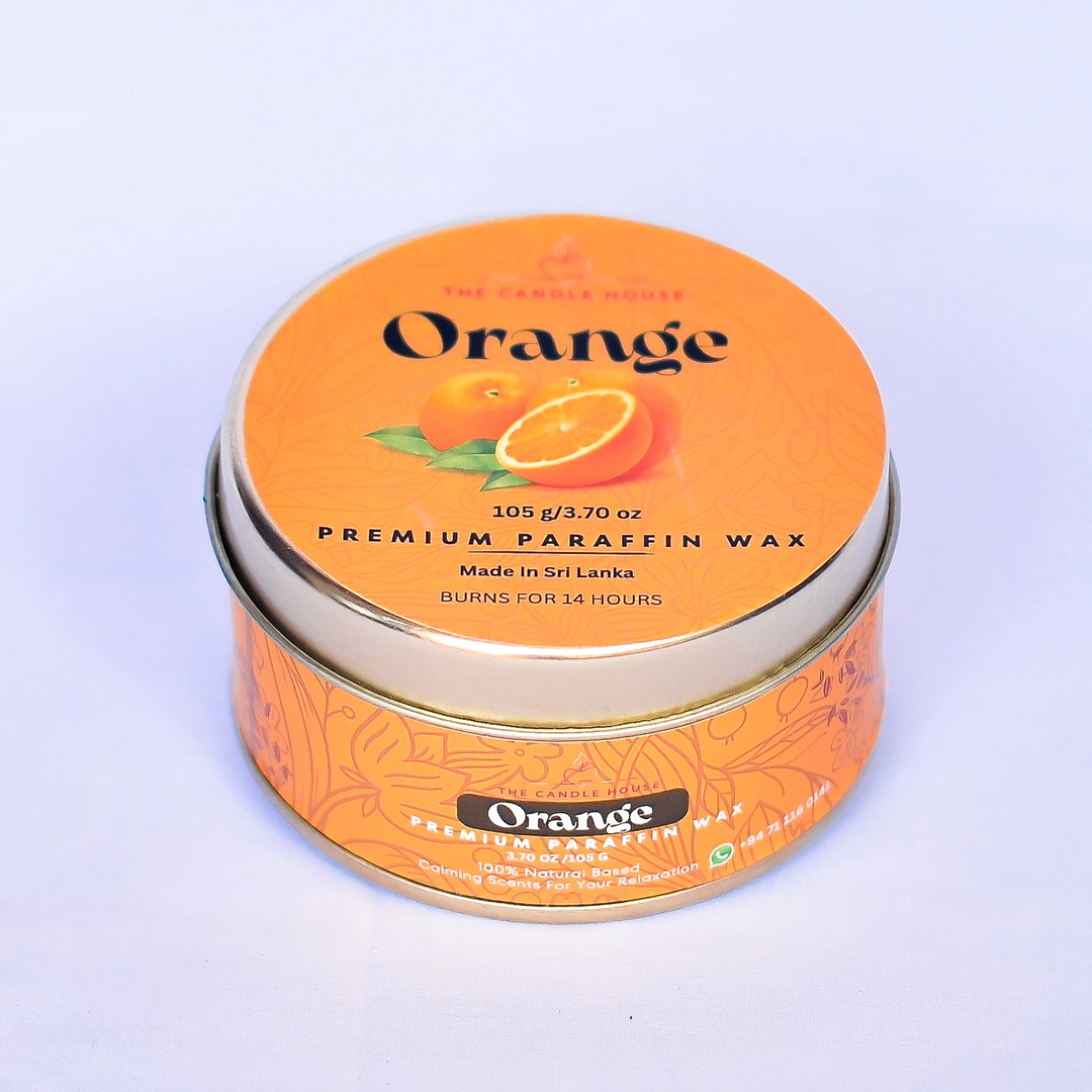 Tin Candles Orange for sale in Sri Lanka TheCandleHouse.lk