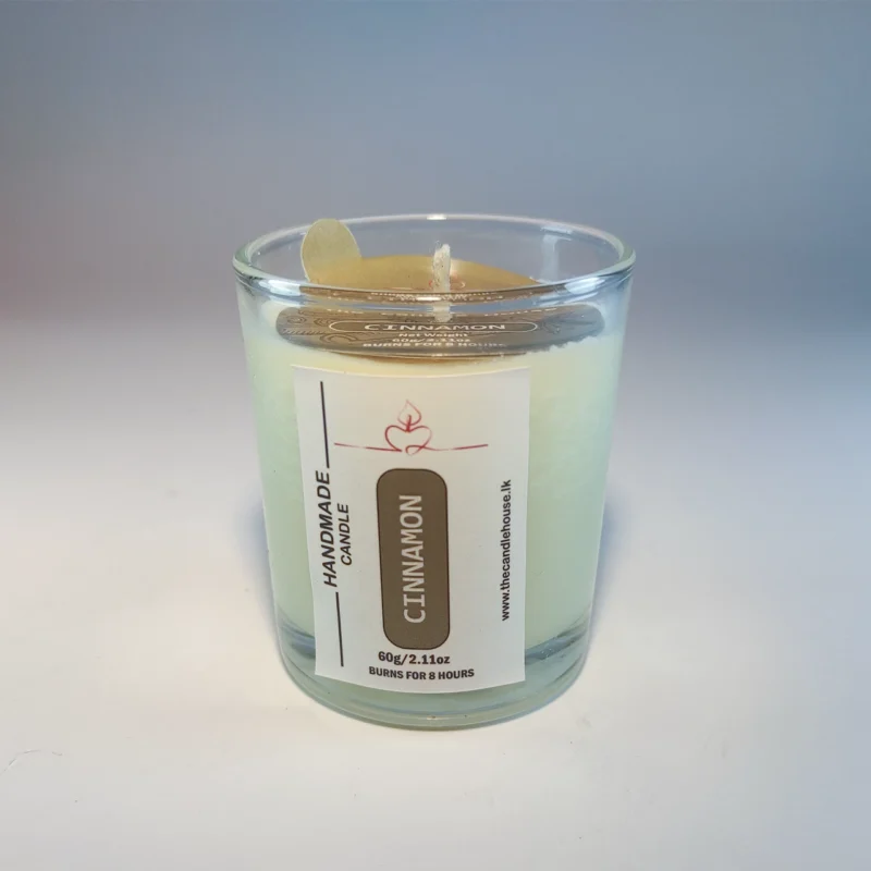 Cinnamon Scented Mini Glass Candle