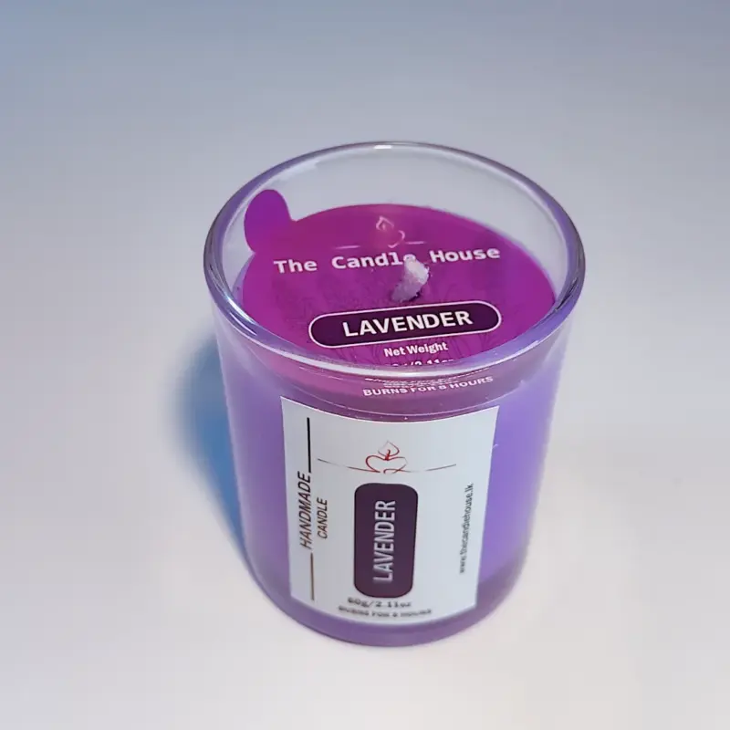 Lavender Scented Mini Glass Candle