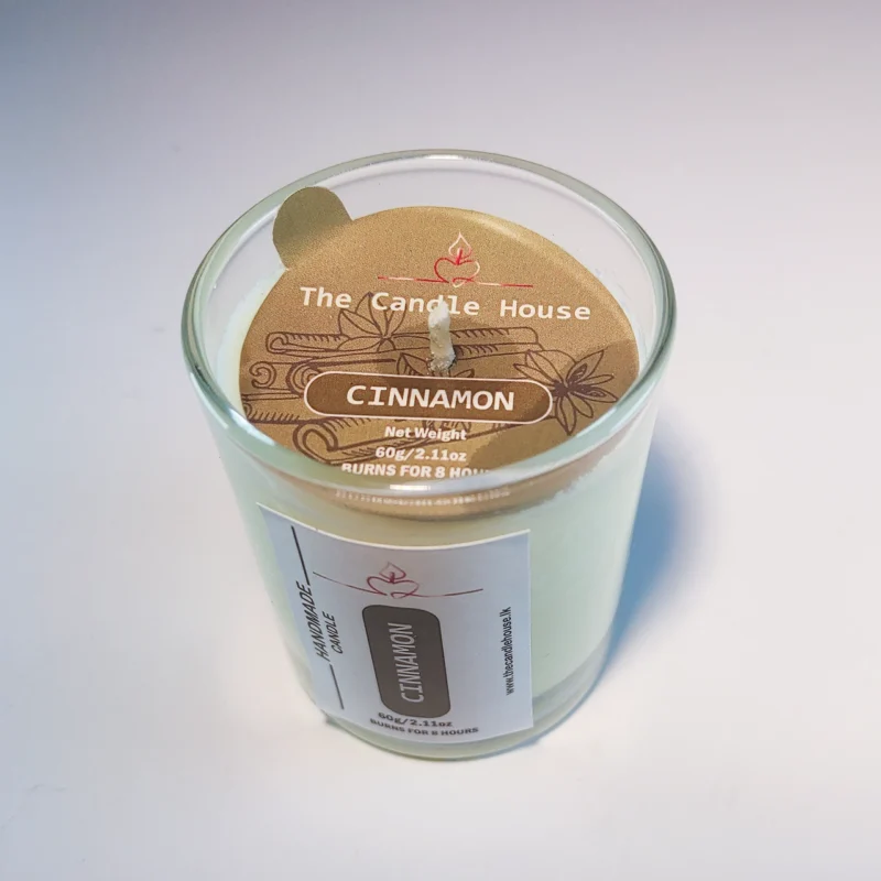 Cinnamon Scented Mini Glass Candle